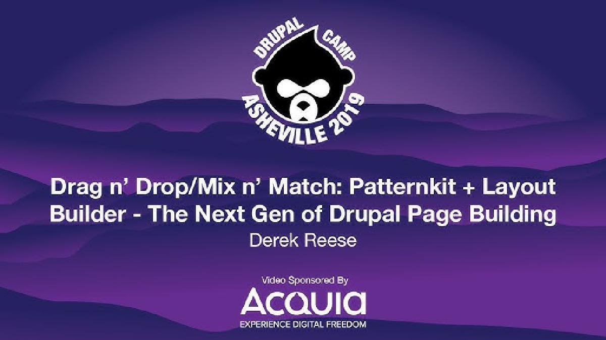 Drag'n'Drop / Mix'n'Match: Patternkit + Layout Builder